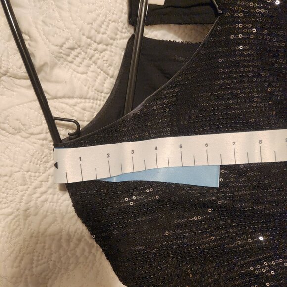 Black Sequin Mini Dress - Picture 6 of 6